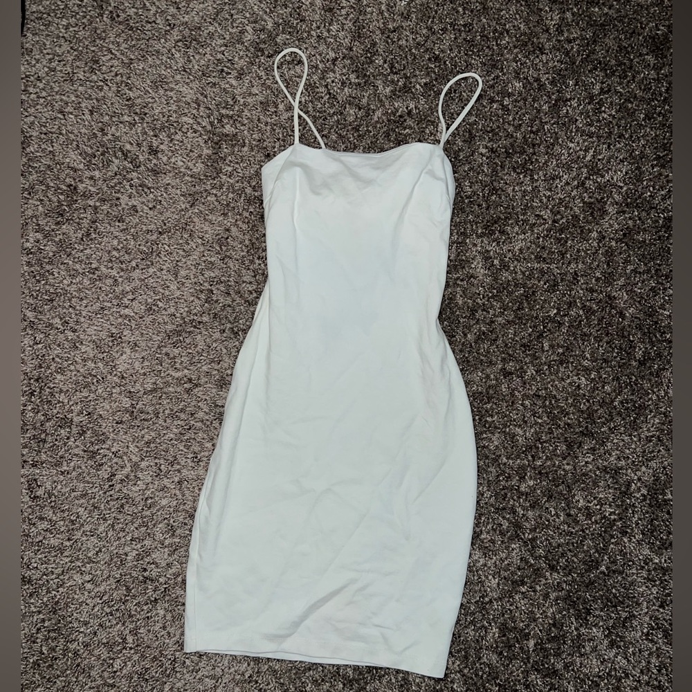 White mini dress